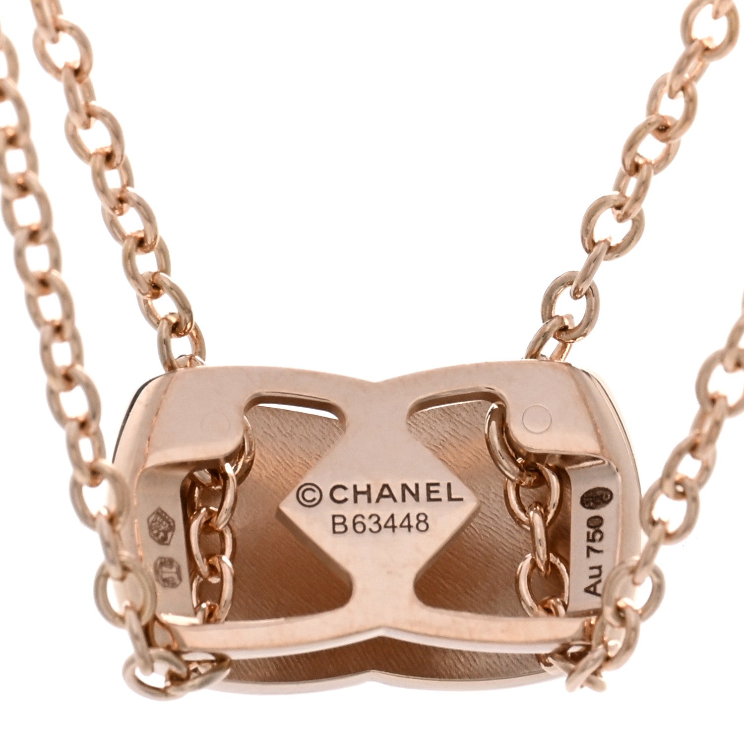 Chanel 18K Beige Gold Coco Crush Pendant Necklace 4 of 4