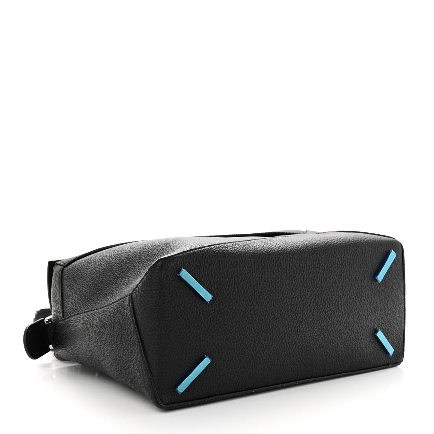 Calfskin Large Puzzle Edge Bag Black