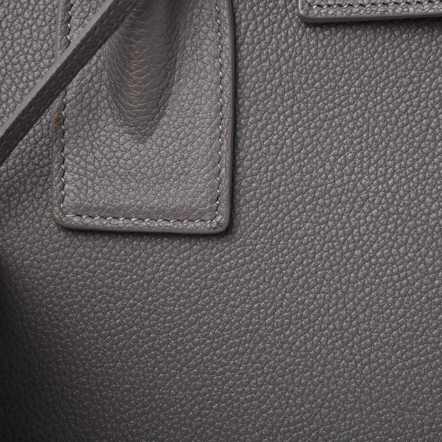 Grained Calfskin Small Sac De Jour Fog