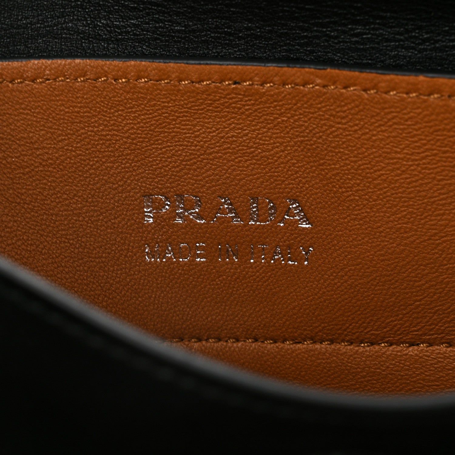 Prada Vitello Soft Chain Flap Bag Black 7 of 10
