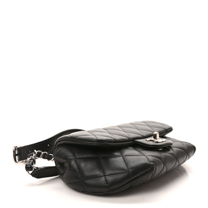 Chanel Calfskin Quilted CC Uniform Flap Belt Bag Black 4 of 9