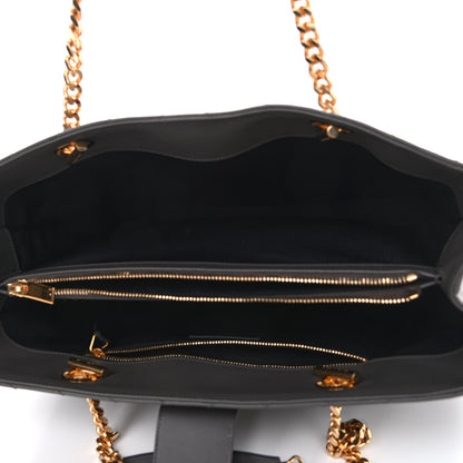 Saint Laurent Grain De Poudre Matelasse Chevron Monogram Shopping Bag Fog 4 of 8