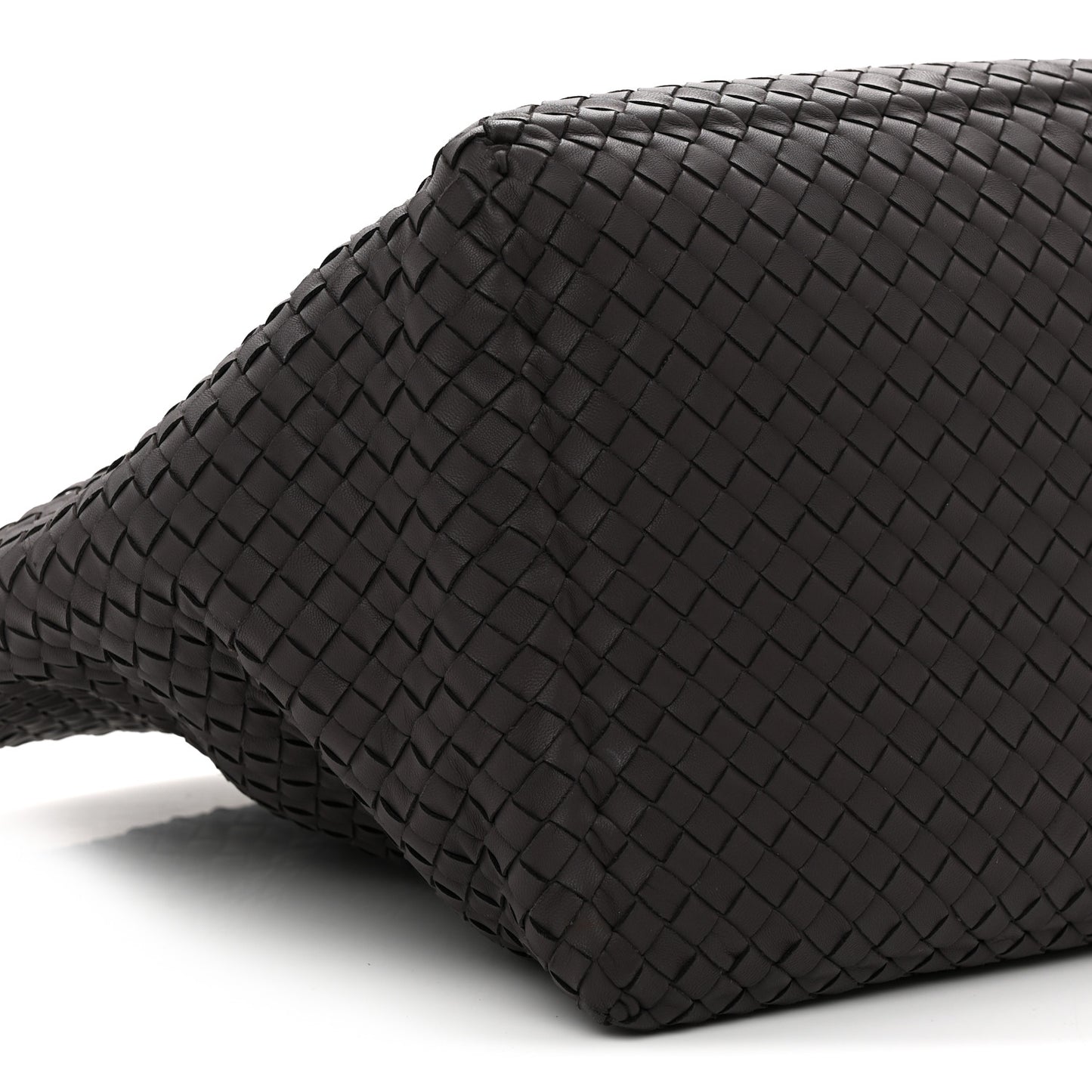 Nappa Intrecciato Large Cesta Tote Purple Black