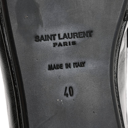 Saint Laurent Calfskin Le Loafer Foldable Mens Penny Slippers 40 Black 7 of 10
