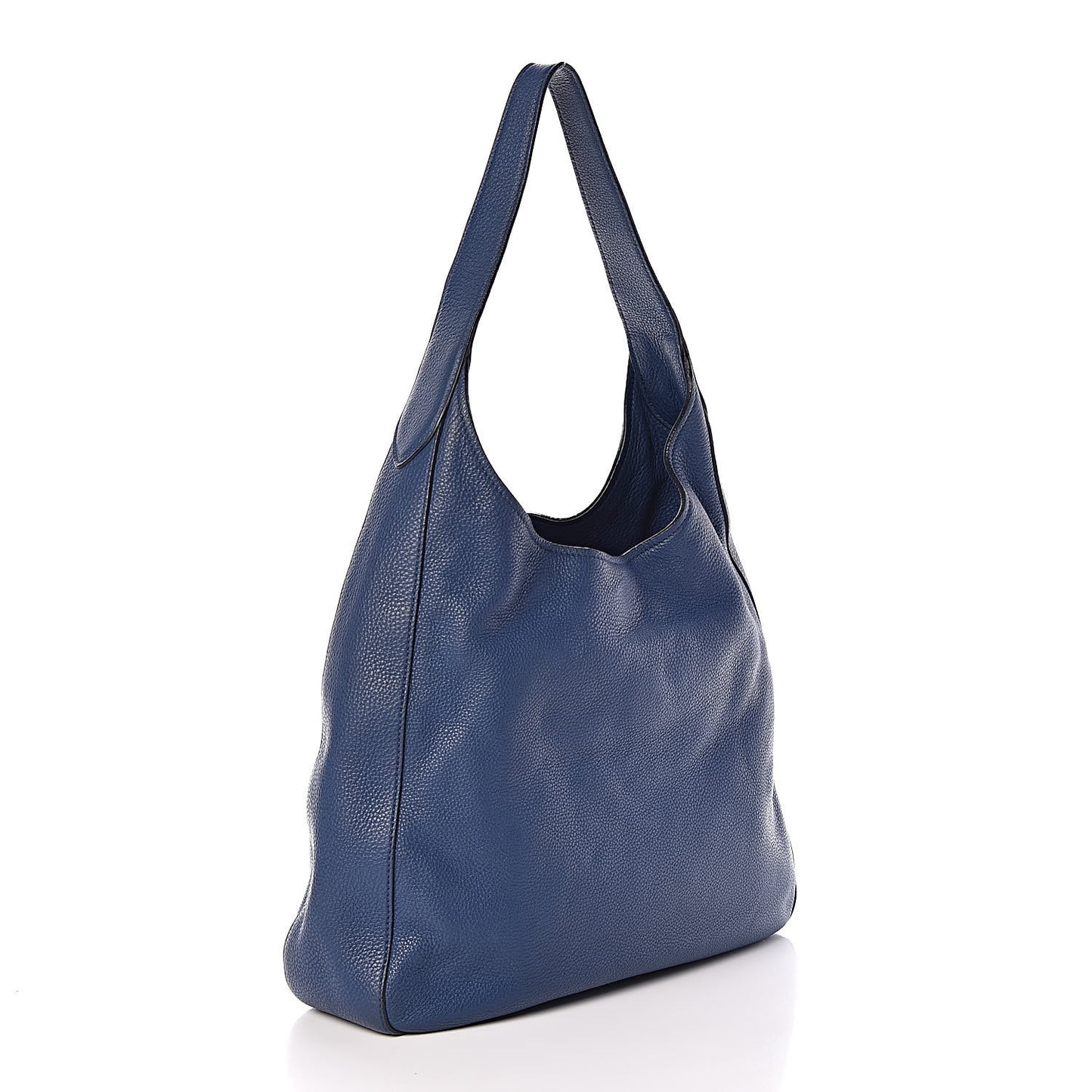 Vitello Daino Pocket Hobo Bag Blue