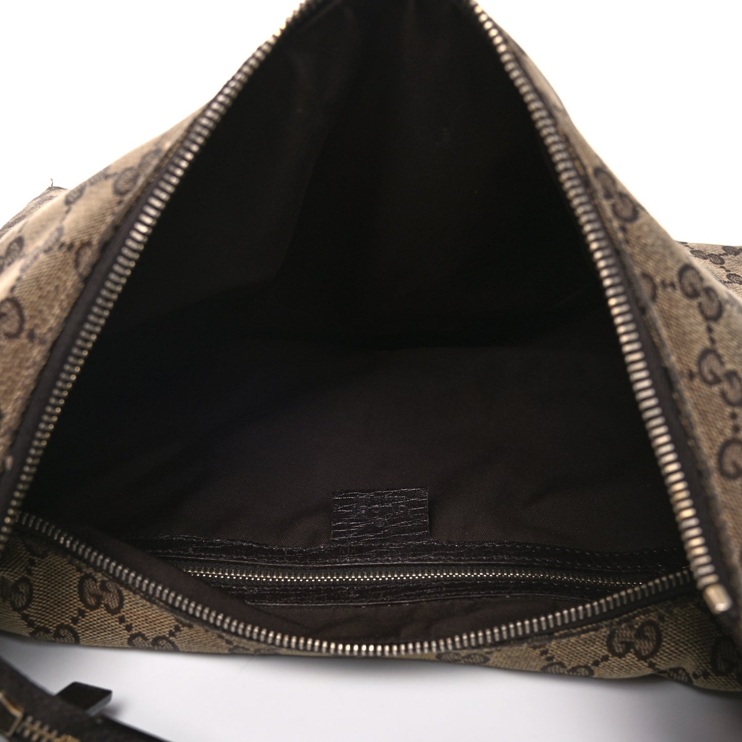 Monogram Medium Horsebit Chain Hobo Dark Brown