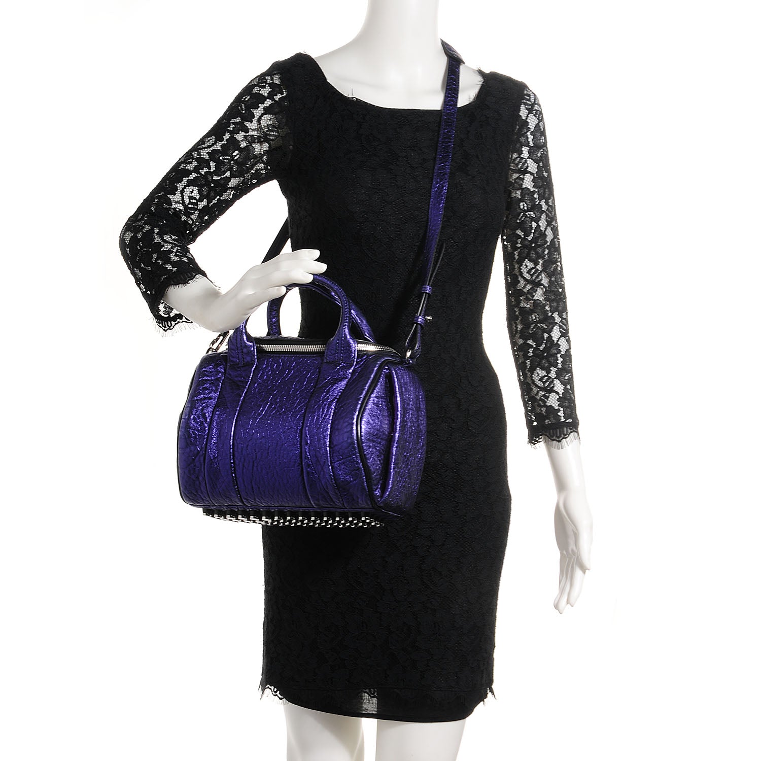 Alexander Wang Pebbled Lambskin Rockie Nile with Silver Hardware 2 of 6
