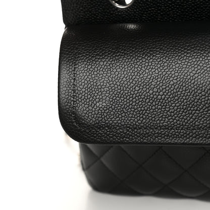 Chanel Caviar Quilted Medium Double Flap Black 11 of 13