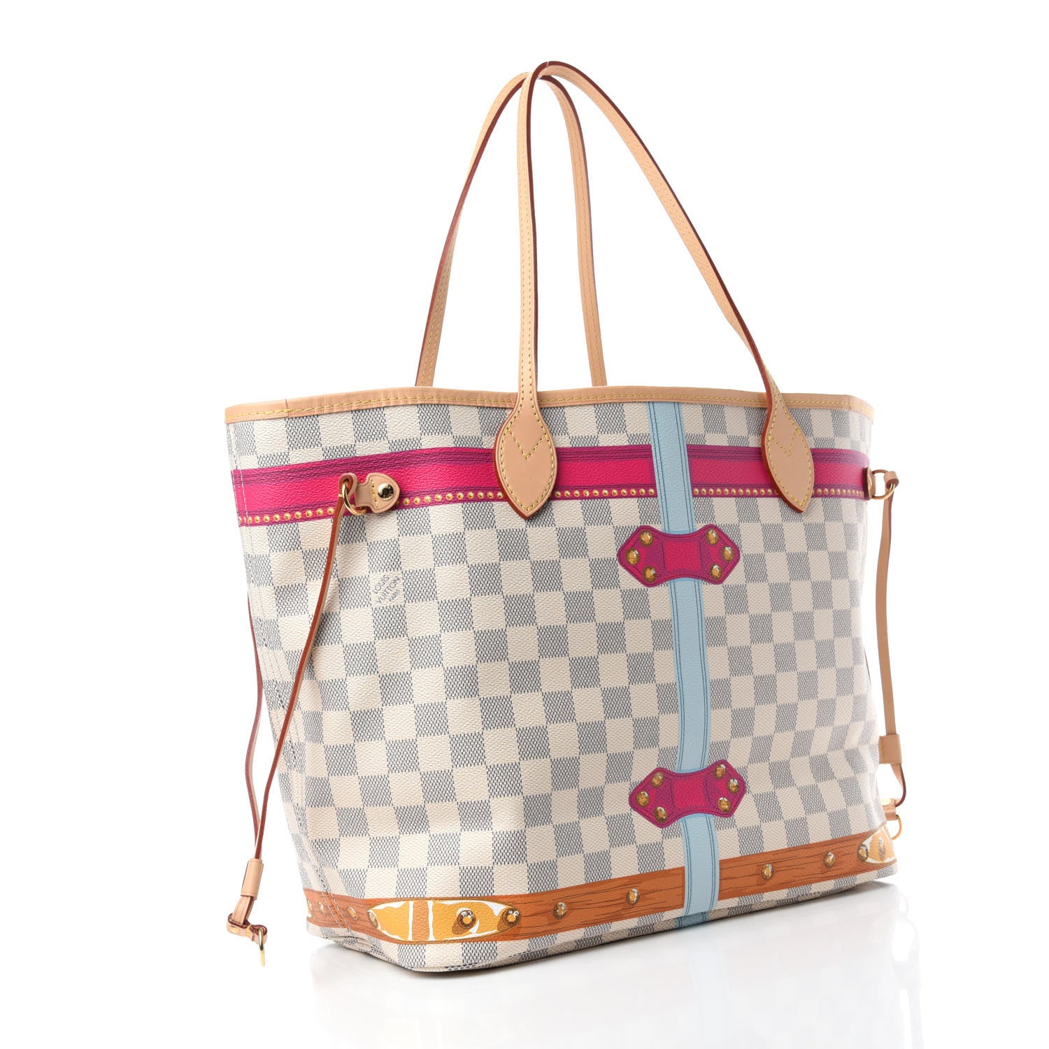 Louis Vuitton Damier Azur Summer Trunks Miami Neo Neverfull MM 4 of 13