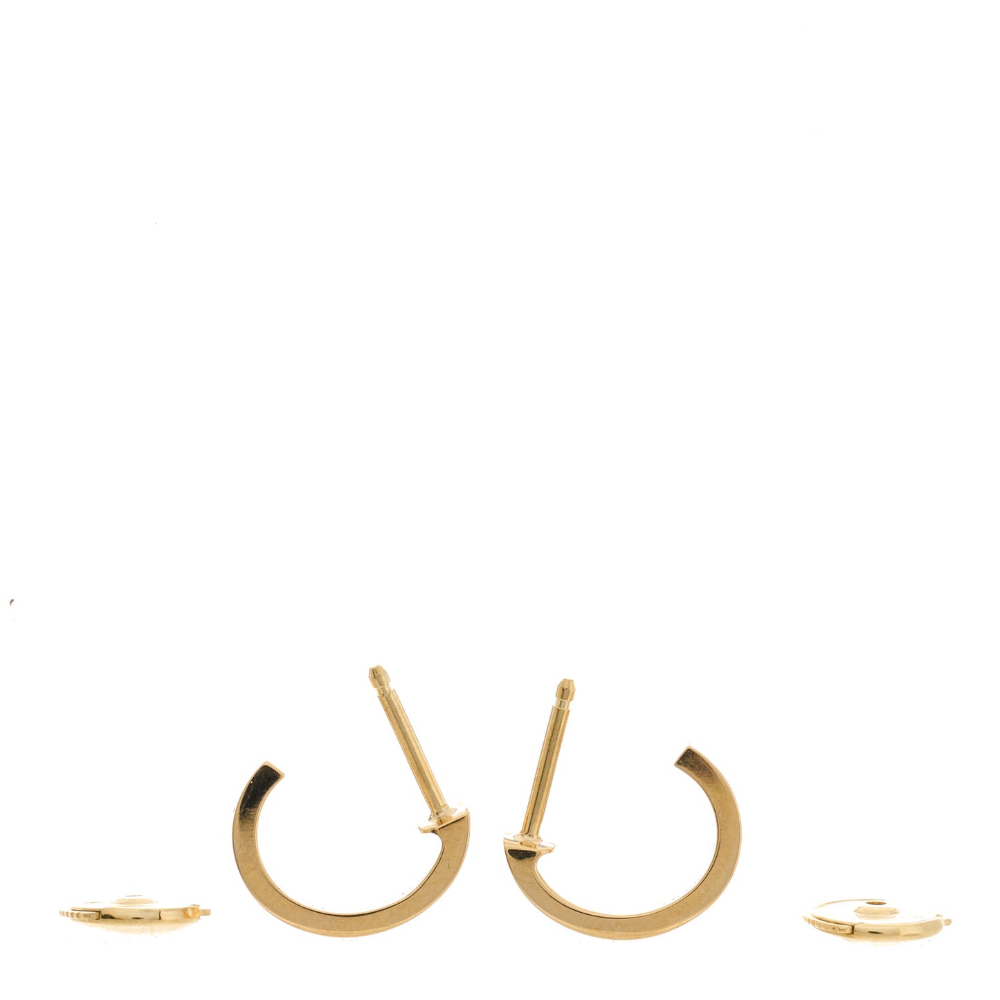 18K Yellow Gold Small LOVE Hoop Earrings