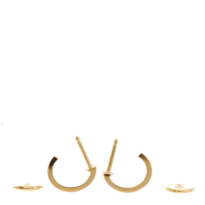 Cartier 18K Yellow Gold Small LOVE Hoop Earrings 3 of 6