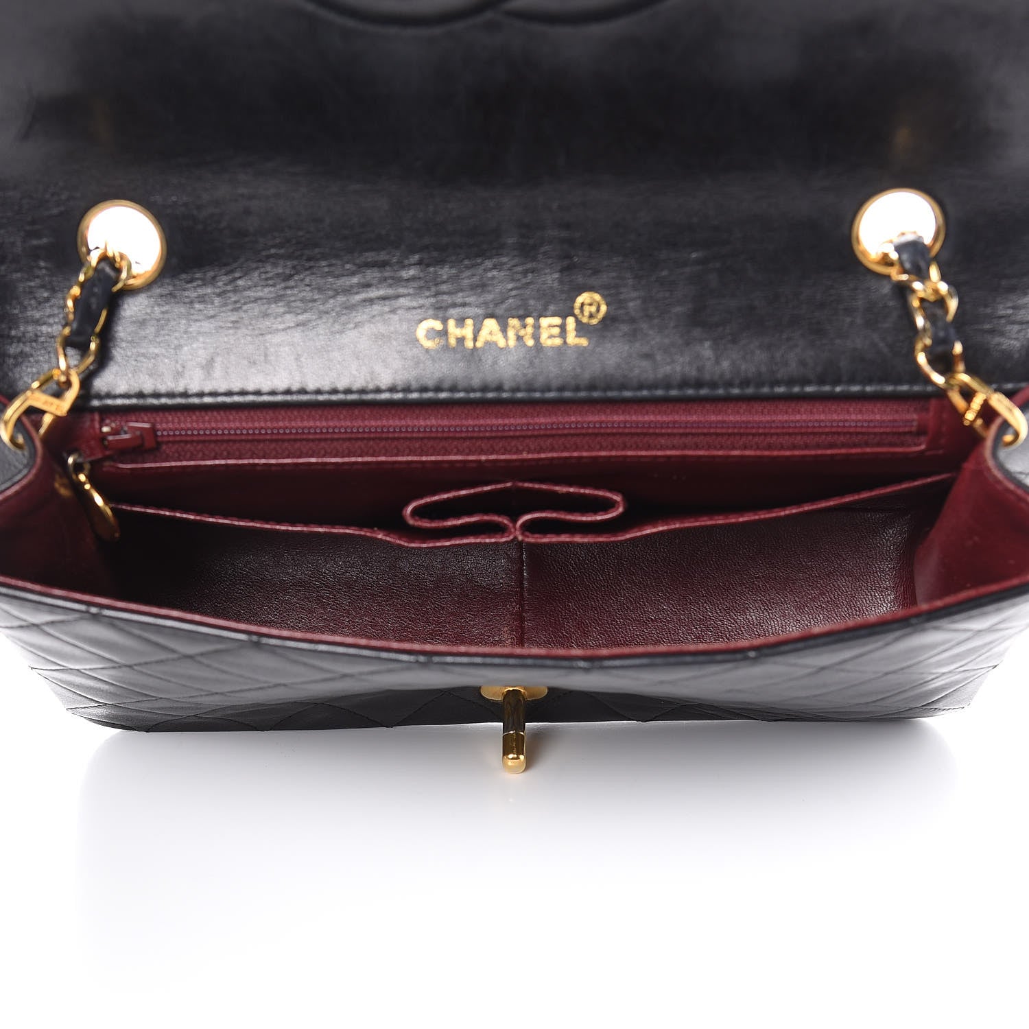 Chanel Lambskin Quilted Small Single Flap Bag Black 5 of 15