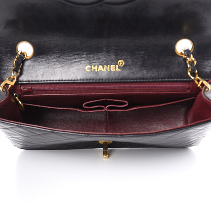 Chanel Lambskin Quilted Small Single Flap Bag Black 5 of 15