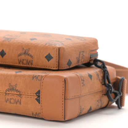 MCM Visetos Soft Berlin Multifunction Crossbody Cognac 9 of 9