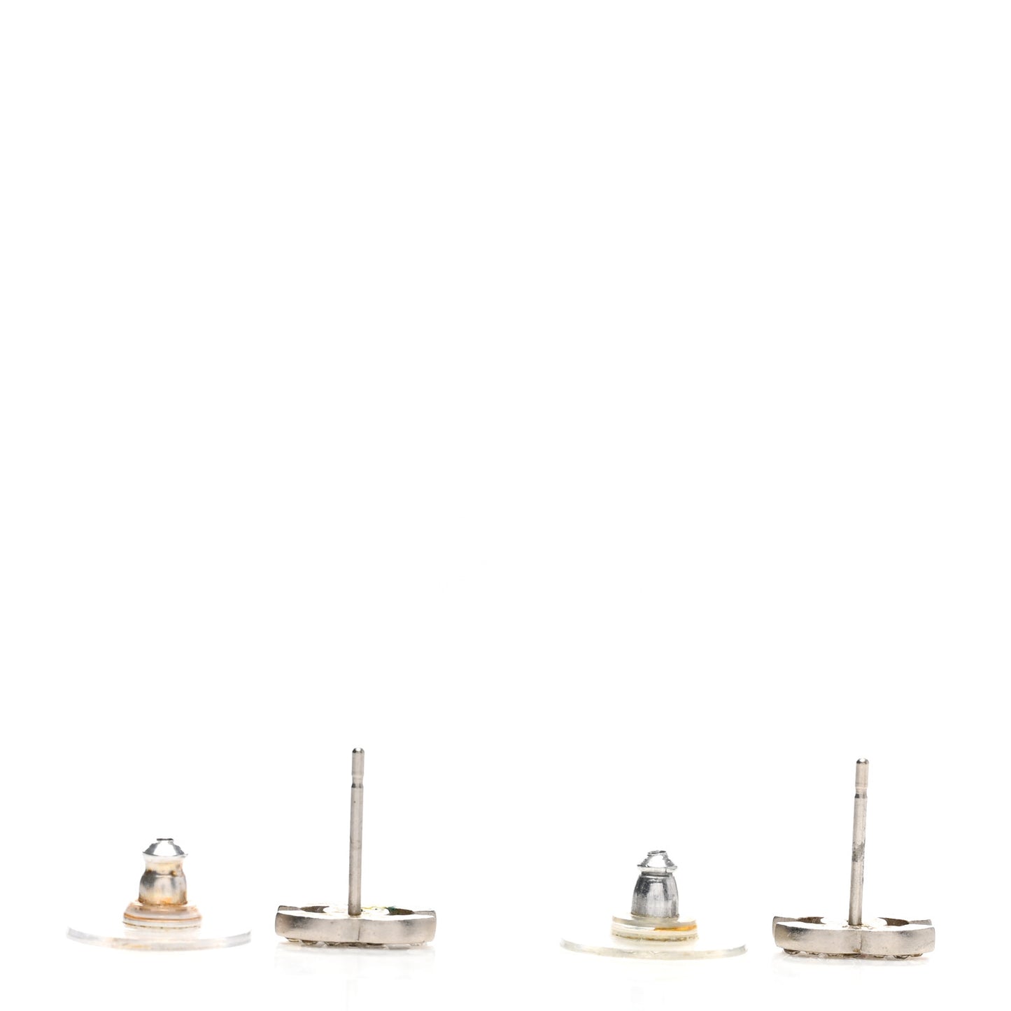 Crystal Mini Timeless CC Earrings Silver