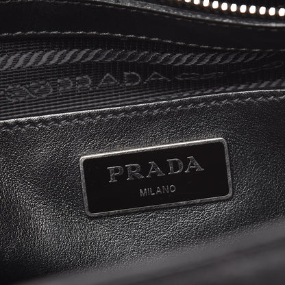 Prada Nappa Vertical Stitched Tote Black 7 of 14