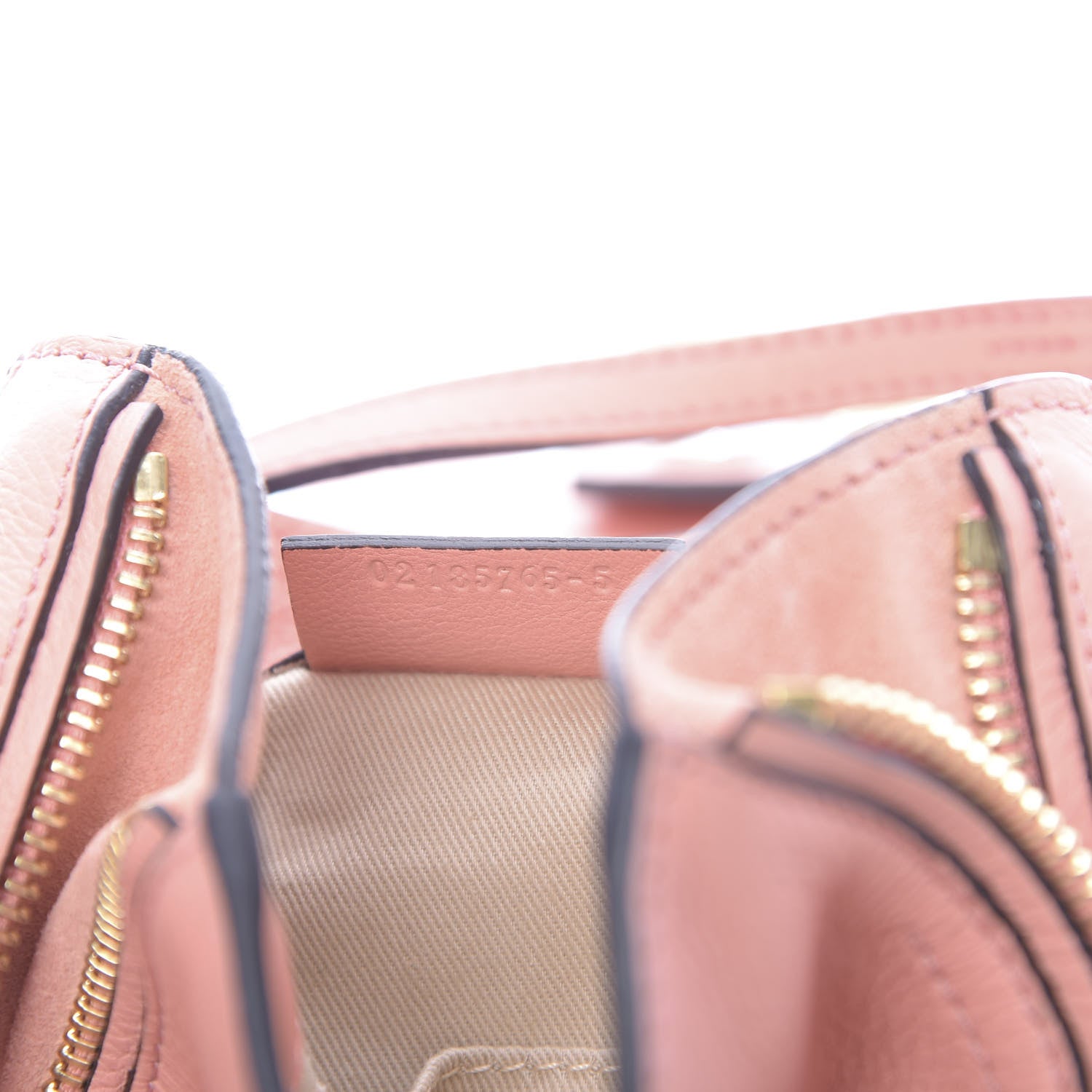 Chloe Suede Calfskin Mini Faye Backpack Washed Pink 10 of 10