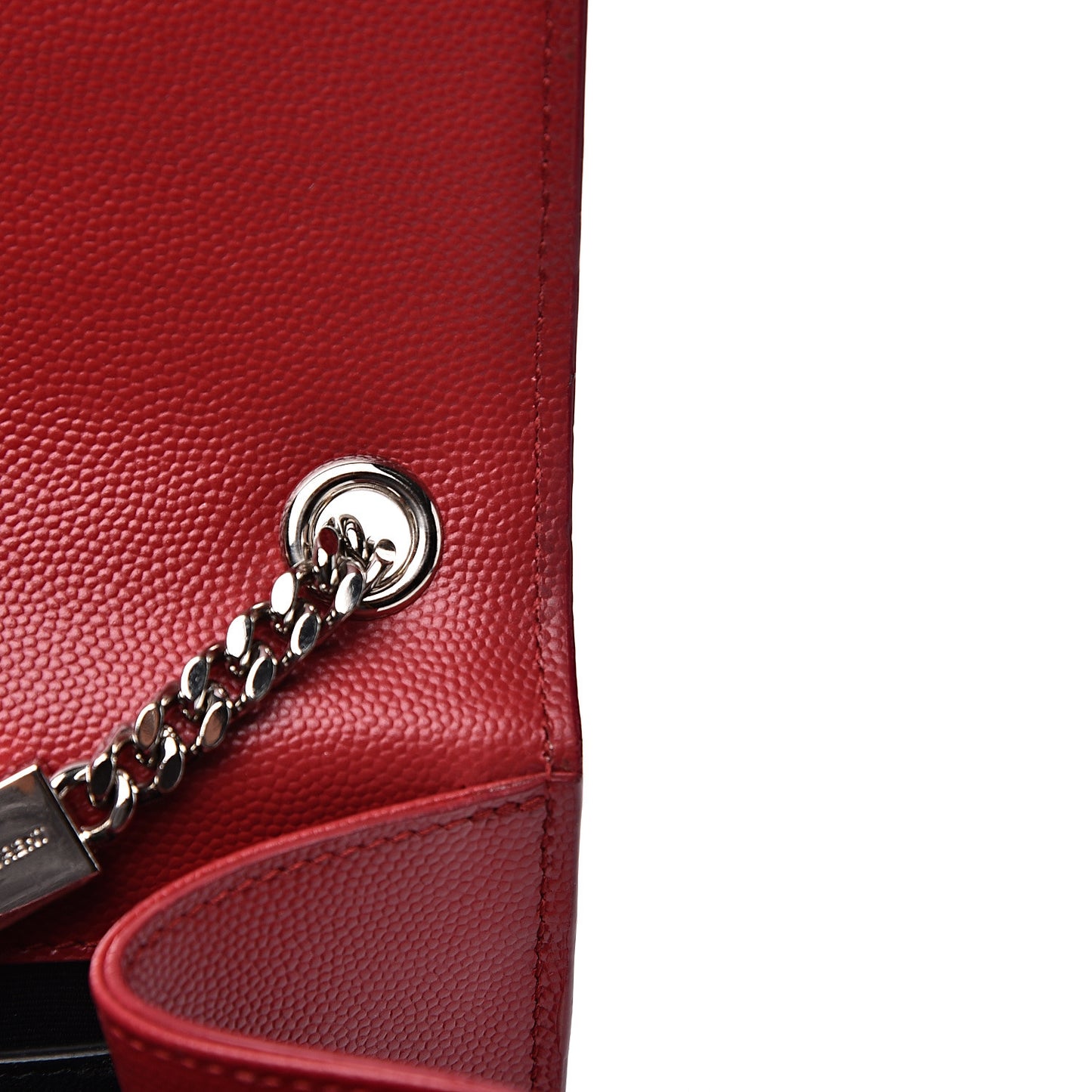 Grain De Poudre Medium Monogram Kate Satchel Red