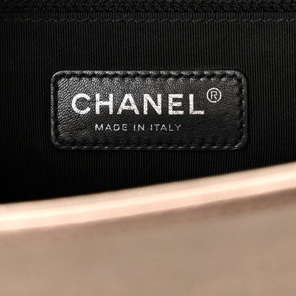 Chanel Iridescent Goatskin Quilted New Medium Boy Flap Bronze 6 of 10