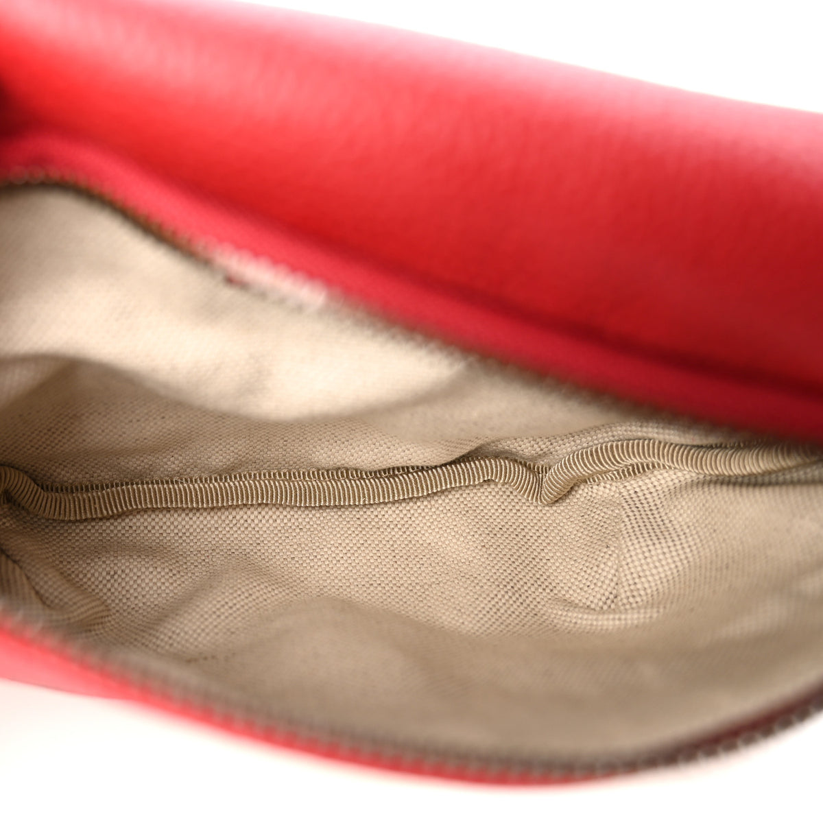Gucci Grained Calfskin Small Logo Belt Bag Hibiscus Red 5 of 10