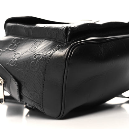 Gucci Calfskin GG Tennis Embossed Backpack Black 9 of 10