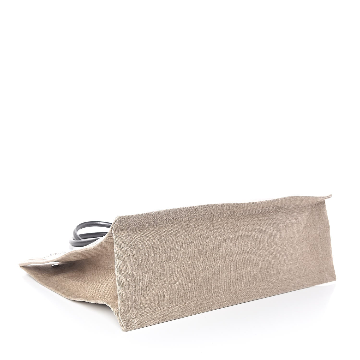Saint Laurent Linen Calfskin Rive Gauche Tote Optic White 4 of 9