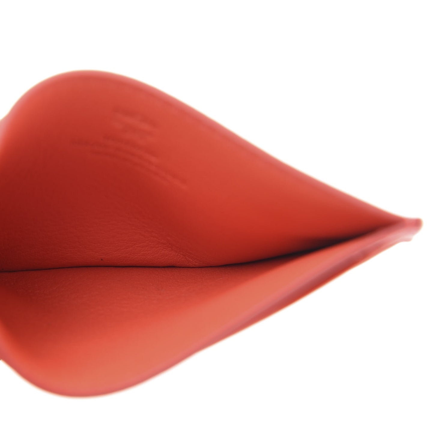Calfskin Ottomar Monogram Card Case Hot Coral