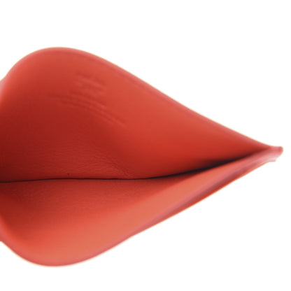 MCM Calfskin Ottomar Monogram Card Case Hot Coral 5 of 9