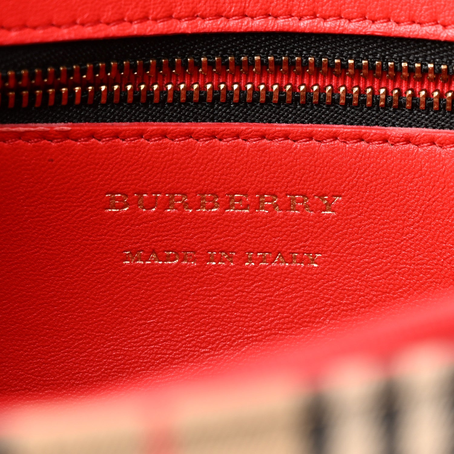 Burberry Patent 1983 Knight Check Link Shoulder Bag Bright Red 6 of 9