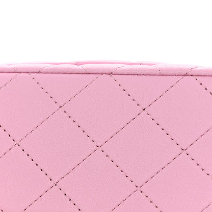 Chanel Lambskin Quilted Mini Top Handle Rectangular Flap Lilac Light Green 11 of 11