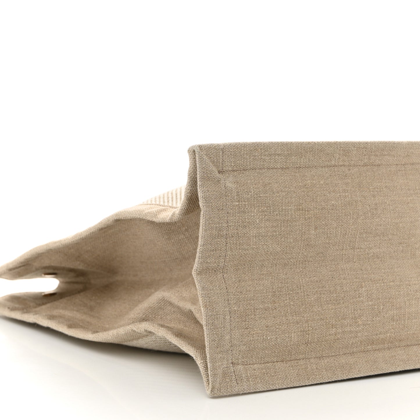 Linen Calfskin Rive Gauche Tote Beige Sea Salt