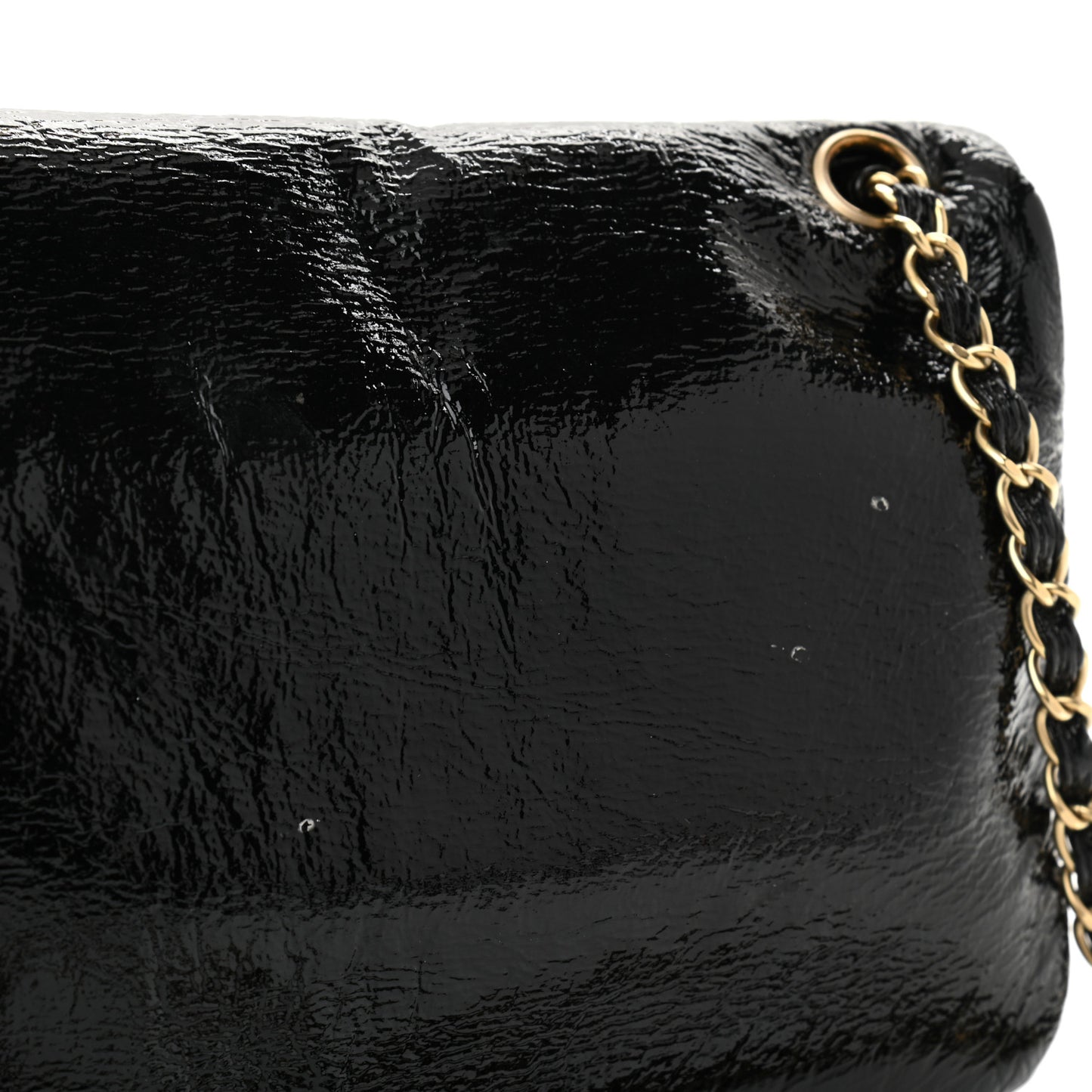 Vinyl Medium Rock and Chain Flap Black