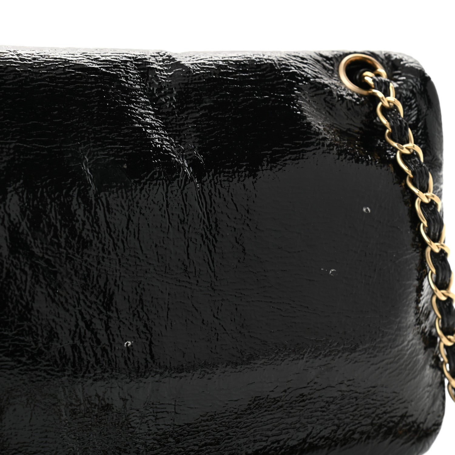 Chanel Vinyl Medium Rock and Chain Flap Black 11 of 11