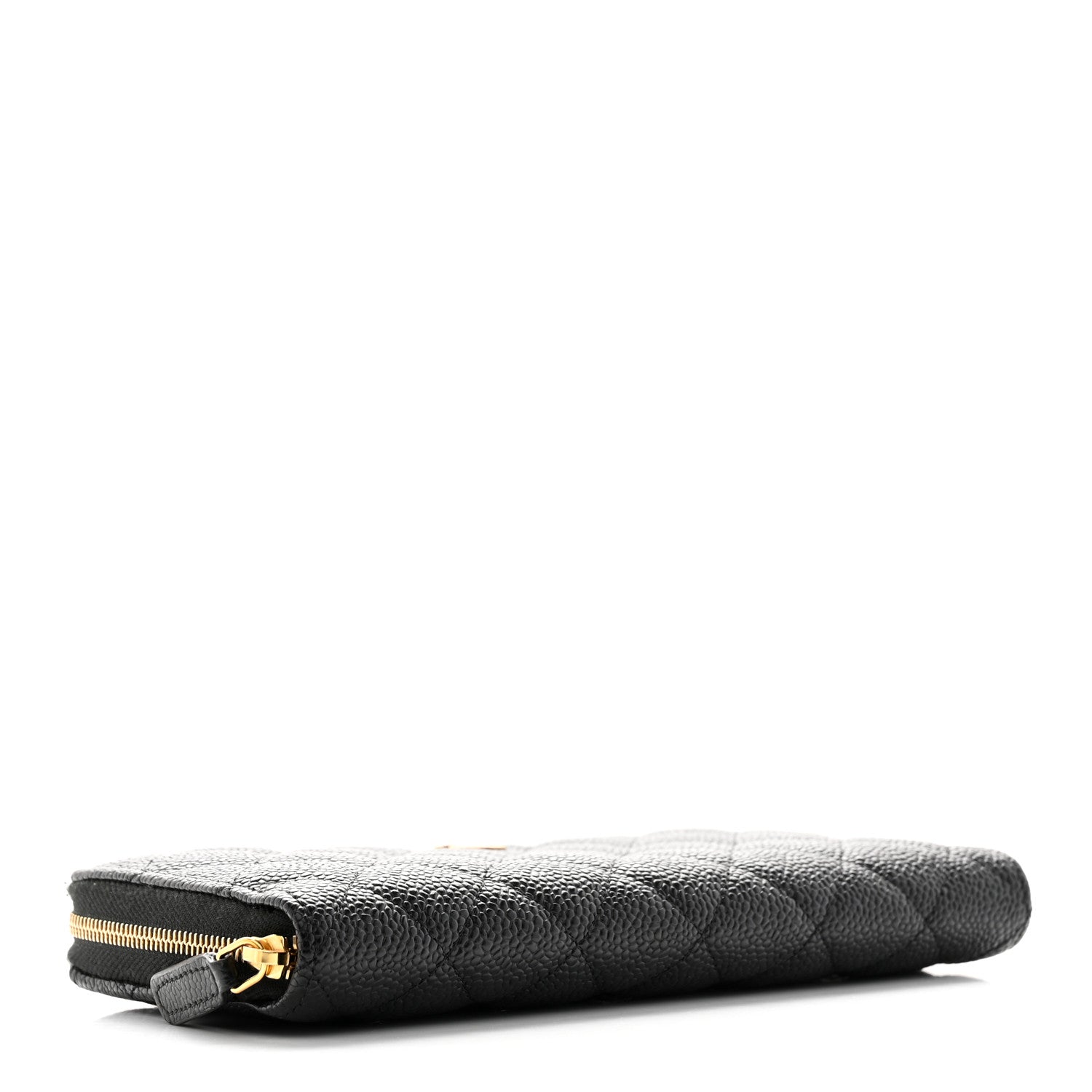 Chanel Caviar Quilted Large Gusset Zip Around Wallet Black 4 of 10