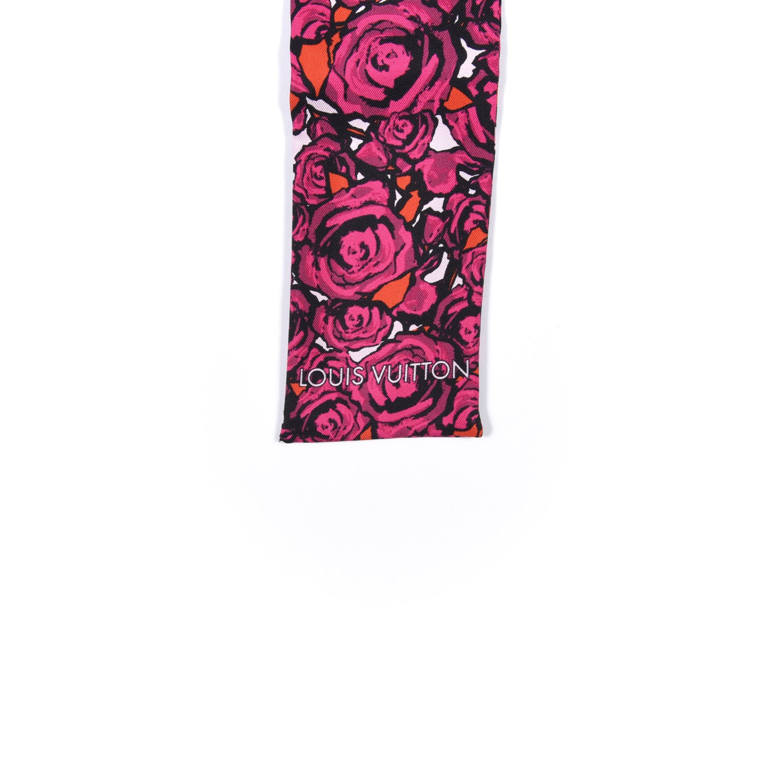 Louis Vuitton Silk Rock'n'Roses Bandeau Berry 3 of 3