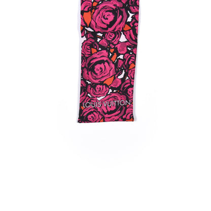 Louis Vuitton Silk Rock'n'Roses Bandeau Berry 3 of 3