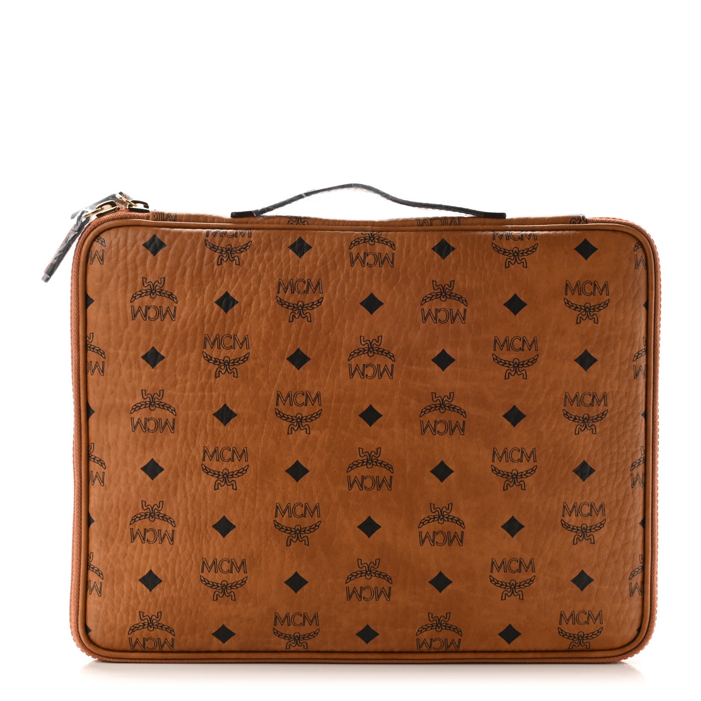 Heritage Visetos Zip Around iPad Case Cognac