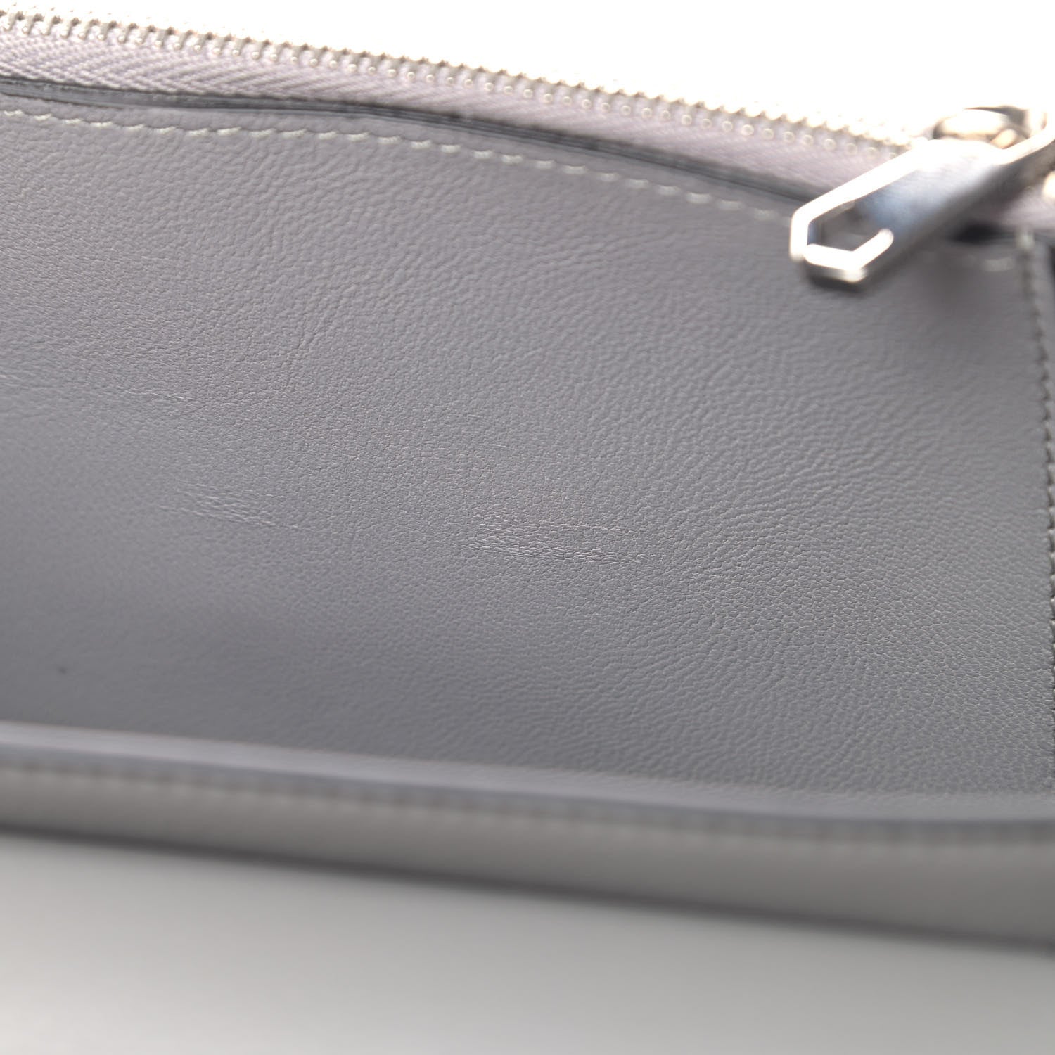 Givenchy Calfskin Shark Lock Chain Wallet Grey 5 of 6