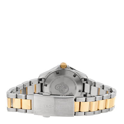 Tag Heuer Stainless Steel 18K Yellow Gold Mother of Pearl 32mm Aquaracer Quartz Watch WBD1322 3 of 5