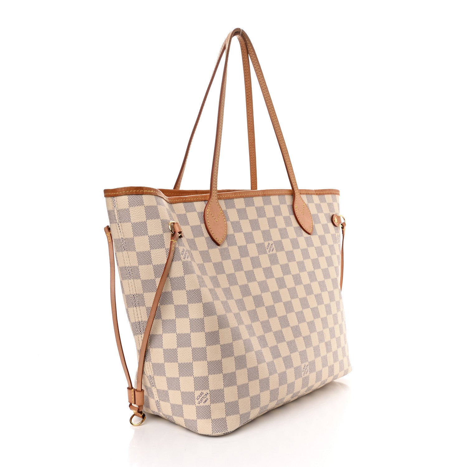 Louis Vuitton Damier Azur Neo Neverfull MM Rose Ballerine 3 of 10