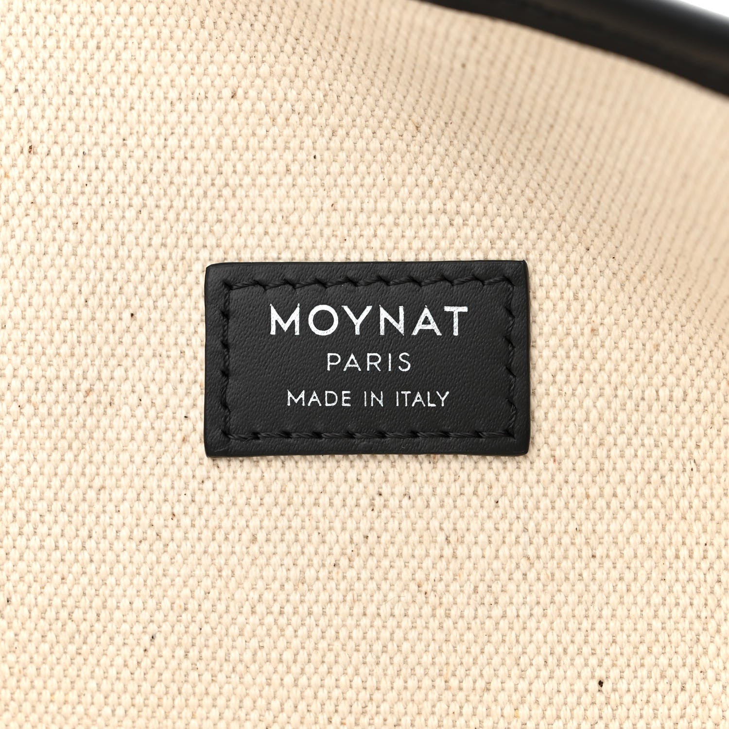 Moynat Grained Calfskin Canvas 1920 Oh! Tote Ruban MM  Carbon Silver 6 of 10