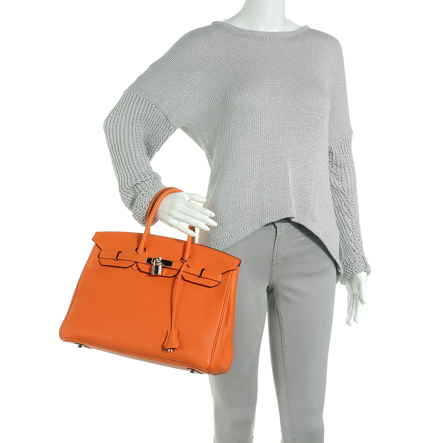 Hermes Togo Birkin 35 Orange 2 of 10