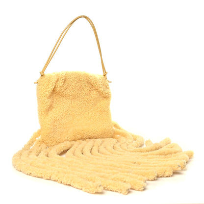 Bottega Veneta Shearling The Fringe Pouch Teddy 2 of 9