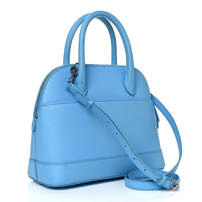 Balenciaga Grained Calfskin S Ville Top Handle Bag Blue 4 of 21
