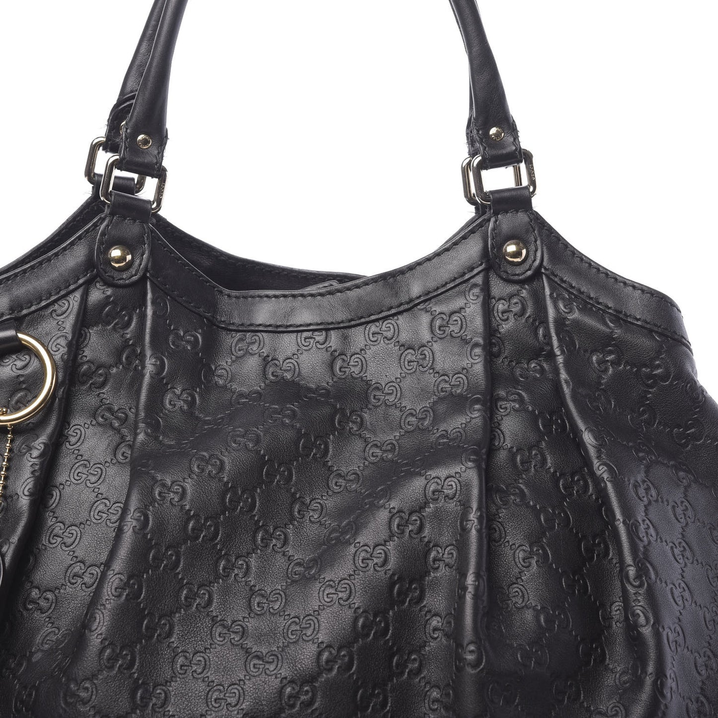 Guccissima Large Sukey Tote Black