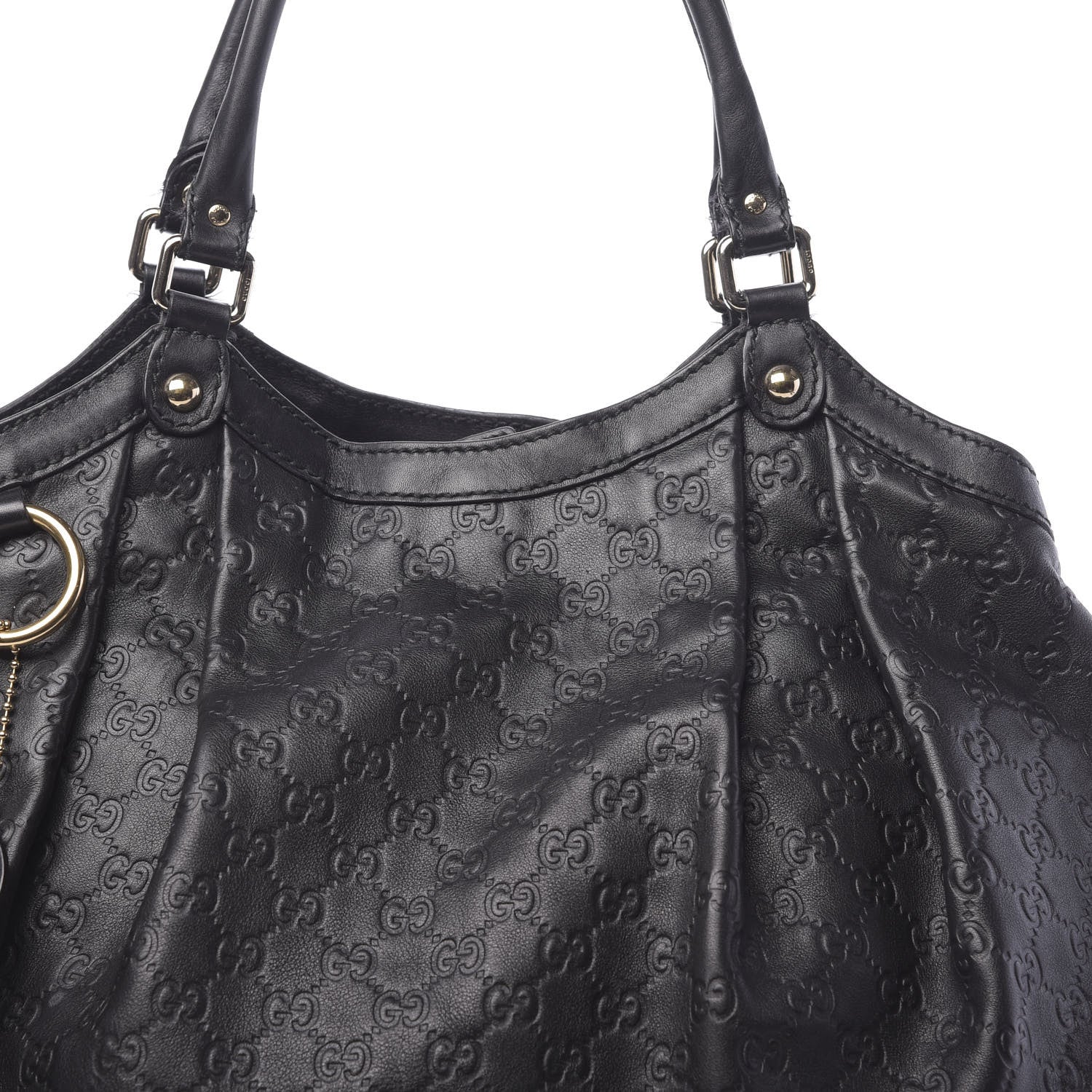 Gucci Guccissima Large Sukey Tote Black 14 of 16