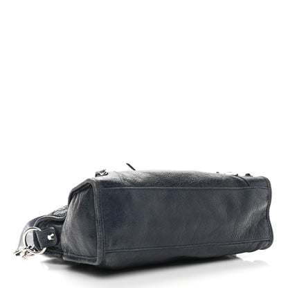 Balenciaga Agneau Classic Silver Hardware S City Bleu Obscur 4 of 14