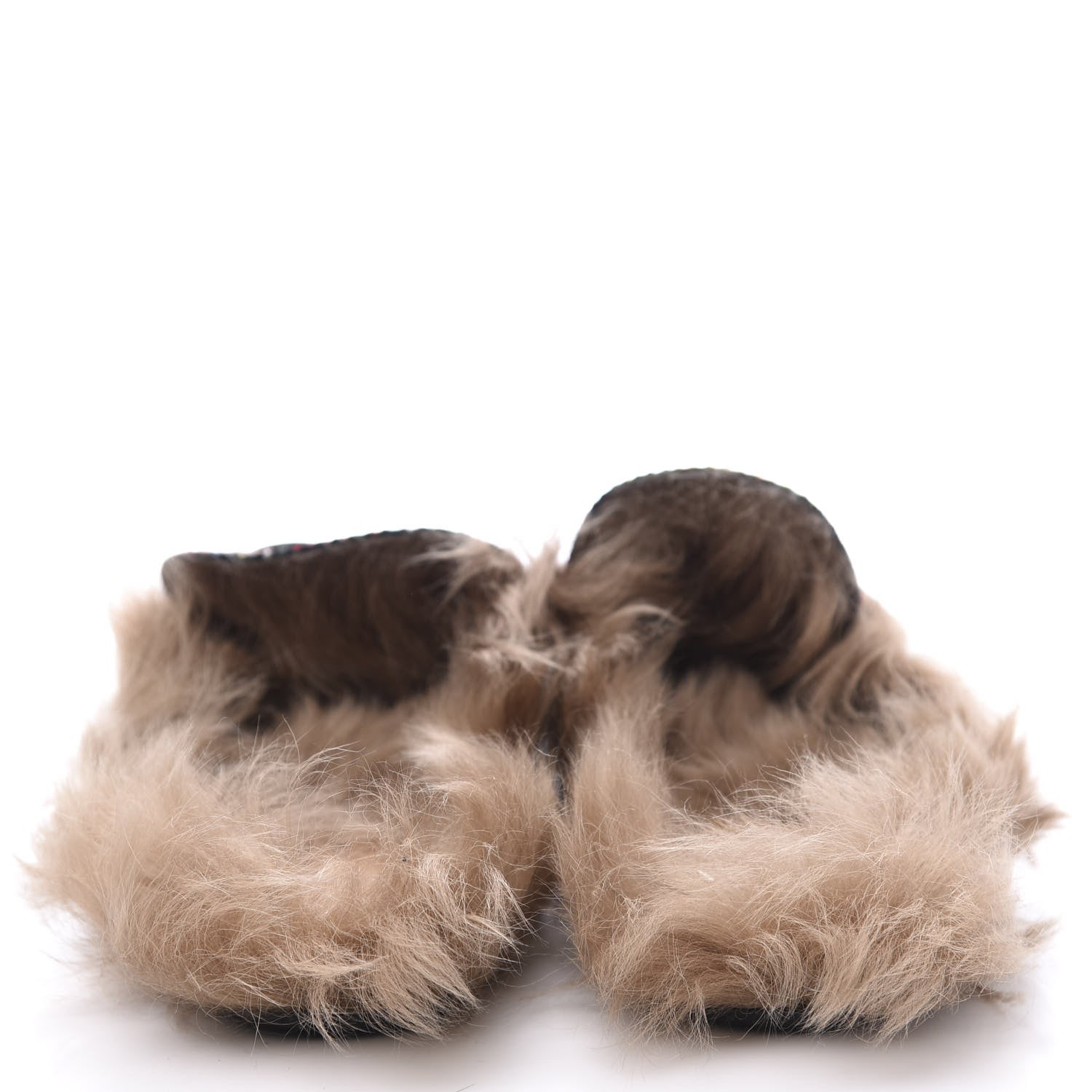 Gucci Tartan Fur Web GG Mens Princetown Slippers 12 Red 7 of 12