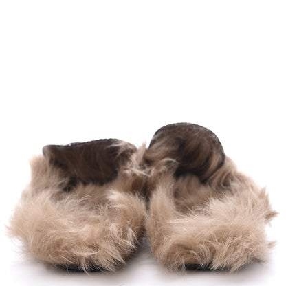 Gucci Tartan Fur Web GG Mens Princetown Slippers 12 Red 7 of 12