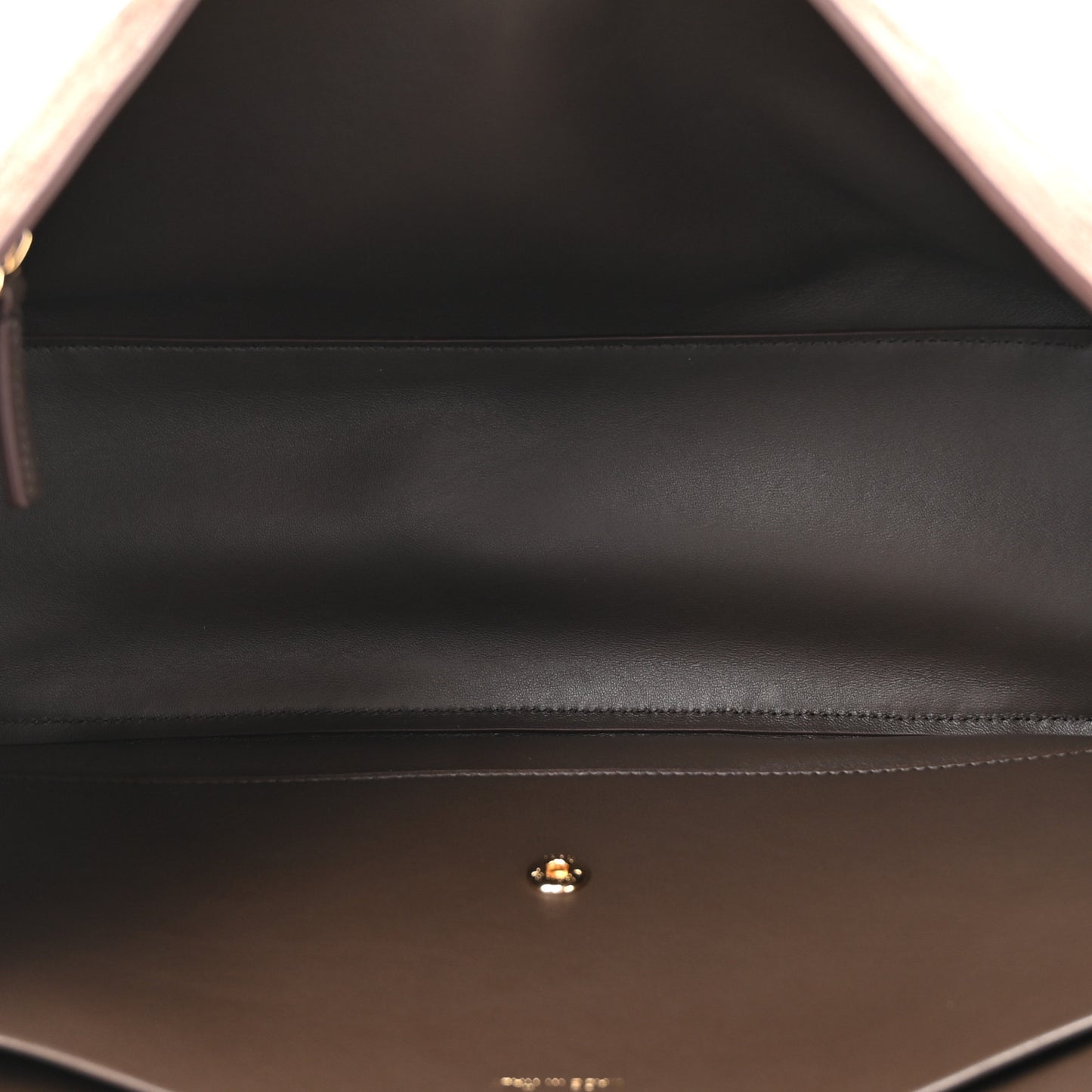 Suede Calfskin Small Souplissimo Maxi Flap Dark Brown